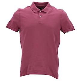 Tom Ford- Tom Ford Basic Polo Shirt in Pink Cotton-Pink