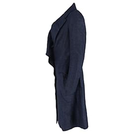 Vivienne Westwood- Vivienne Westwood Red Label Single-Breasted Coat in Navy Blue Wool-Blue,Navy blue