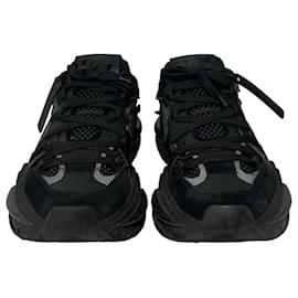 Dolce & Gabbana-Dolce & Gabbana Airmaster Sneakers in Black Leather-Black