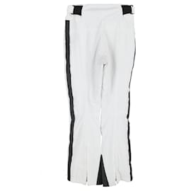 Fendi- Fendi Double-Buttoned Wide-Leg Ski Trousers in White Polyester-White,Cream