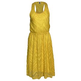 Ärmelloses Kleid M Missoni aus gelbem Polyester Gelb