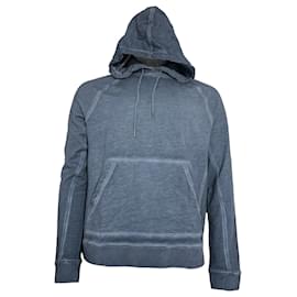 Autre Marque- Mr. P Cold-Dyed Hoodie in Blue Cotton-Blue
