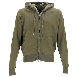 Sudadera con cremallera Tom Ford en algodón oliva Verde Verde oliva