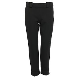 Prada Black Polyamide Preowend Slim Trousers Black