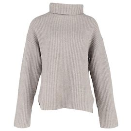 Pull col roulé Joseph en cachemire gris Gris