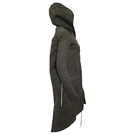 Rick Owens-Rick Owens Fishtail Parka in Olive Cotton-Green,Olive green