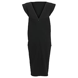 Balenciaga-Black Ruched Sleeveless Preowned Mini Dress-Black
