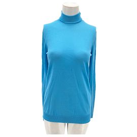 Céline CELINE Strick T.International M Wolle Blau