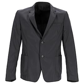Prada- Prada Single-Breasted Light-Weight Blazer in Black Polyester-Black