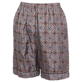 Burberry Gebrauchte Seidenshorts in Flieder/Hellblau 2017 Lila