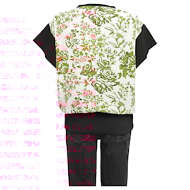 JW Anderson-White Acetate Blend Preowned Short Sleeved Printed Blouse-White