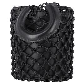 Sac seau Net Moreau de Staud en cuir noir Noir