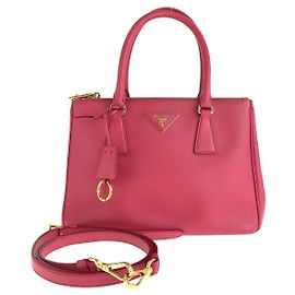 Bolso Tote Galleria de cuero Saffiano de Prada Rosa