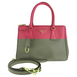 Prada-Prada Saffiano Leather Galleria Tote Bag-Pink