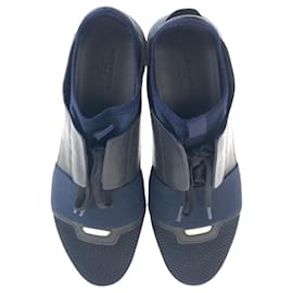 Balenciaga-Balenciaga Leather Nylon Sneakers-Other