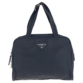 Prada-Prada Nylon Tessuto Logo Tote Bag-Black