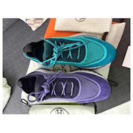 Hermès-Sneakers-Navy blue