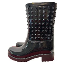 Botas de goma Valentino Garavani Rockstud negras talla 36 Negro