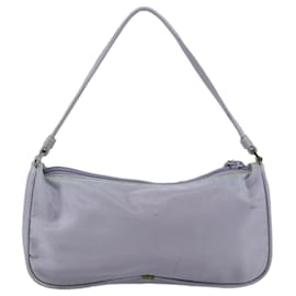 Prada-PRADA Accessory Pouch Nylon Purple Auth 110022-Purple