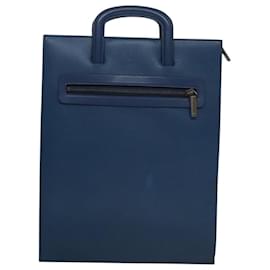 Christian Louboutin-Sac à main en cuir bleu Christian Louboutin Auth bs21607-Bleu