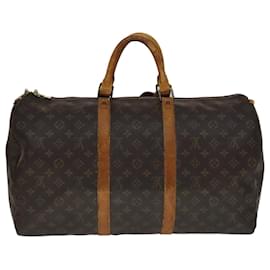 Louis Vuitton-LOUIS VUITTON Monogram Keepall 50 Boston Bag M41426 LV Auth yk16450-Monogram