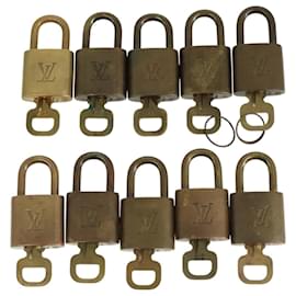 Louis Vuitton-LOUIS VUITTON Padlock 10set metal Gold Tone LV Auth ar13161-Other
