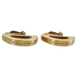 Céline-CELINE Earring metal Gold Auth bs21524-Golden