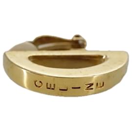 Céline-CELINE Earring metal Gold Auth bs21524-Golden