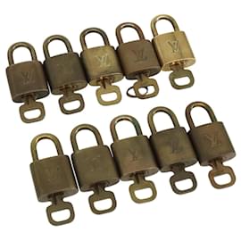 Louis Vuitton-LOUIS VUITTON Padlock 10set metal Gold Tone LV Auth ar13193-Other