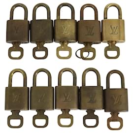Louis Vuitton-LOUIS VUITTON Padlock 10set metal Gold Tone LV Auth ar13193-Other