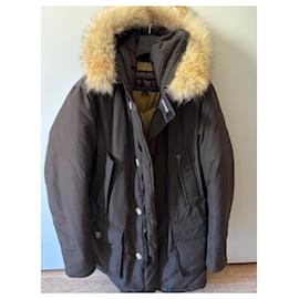 Woolrich-Men Coats Outerwear-Dark grey