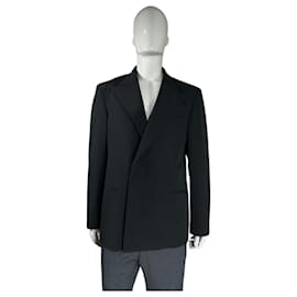 Acne Studios Double Breasted Wool Blazer Black Black