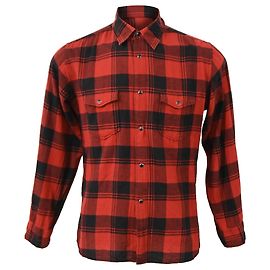 Camicia a quadri Saint Laurent in cotone rosso Rosso
