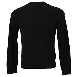 Pull ras du cou Saint Laurent en laine noire Noir