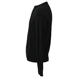 Saint Laurent-Saint Laurent Crewneck Sweater in Black Wool -Black