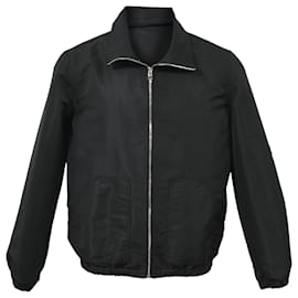Alexander Mcqueen-Alexander McQueen Zipped Jacket in Black Nylon-Black