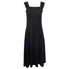 Theory Midikleid mit Paneelen aus schwarzem Polyester Schwarz