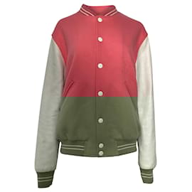Céline- Celine x Scott Reeder Varsity Jacket in Pink Wool-Pink