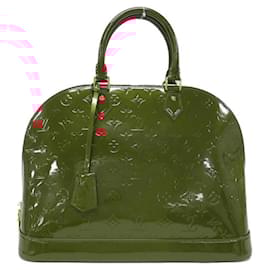 Louis Vuitton-Louis Vuitton Vernis Alma GM Handbag-Red