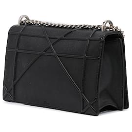 Dior-Dior Black Medium Calfskin Diorama Flap-Black