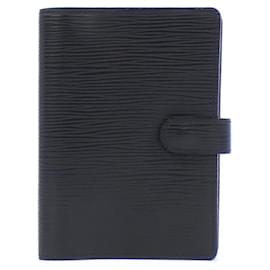 Louis Vuitton-Louis Vuitton Epi Agenda PM R20052 Organizer-Black