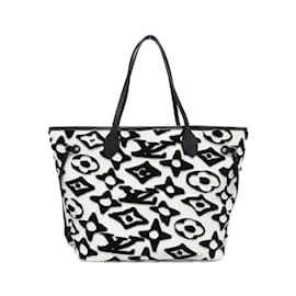 Louis Vuitton-Bolsa Louis Vuitton LVxUF Neverfull MM M45564-Preto,Branco