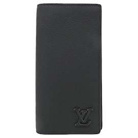Louis Vuitton-Louis Vuitton LV Aerogram Portefeuille Brazza M69980 Wallet-Black