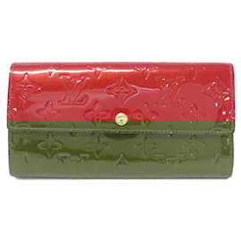 Louis Vuitton-Louis Vuitton Vernis Portefeuille Sarah M93530 Wallet-Red