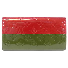 Louis Vuitton-Louis Vuitton Vernis Portefeuille Sarah M93530 Wallet-Red