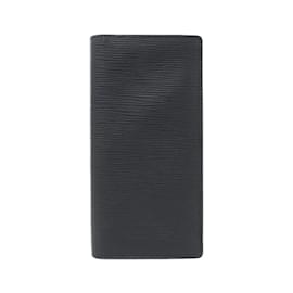Louis Vuitton-Louis Vuitton Epi Portefeuille Brazza Wallet-Black