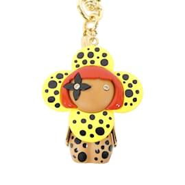 Louis Vuitton-Louis Vuitton Porte Cle Vivienne Infinity Dot Keyring-Golden,Yellow