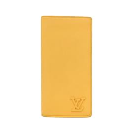 Louis Vuitton-Louis Vuitton LV Aerogram Portefeuille Brazza M81811 Wallet-Golden,Yellow