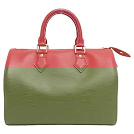 Louis Vuitton-Louis Vuitton Epi Speedy Boston Bag-Red