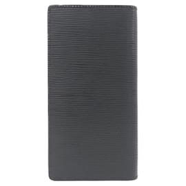 Louis Vuitton-Louis Vuitton Epi Portefeuille Brazza M60622 Wallet-Black